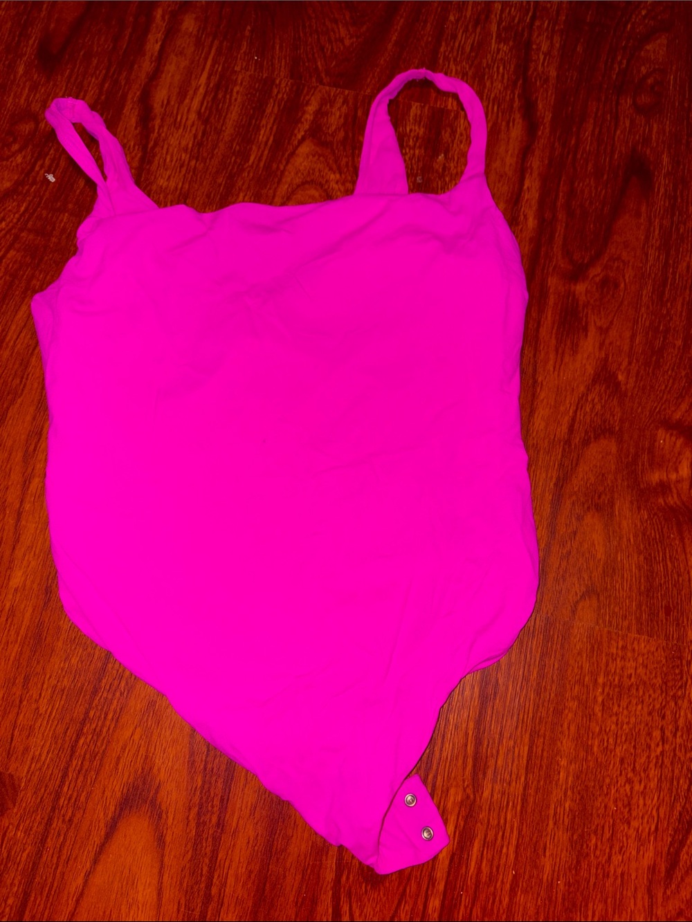 SKIMS Hot Pink Scoop Neck Bodysuit